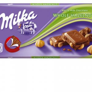 MILKA chocolate with whole nuts 100g