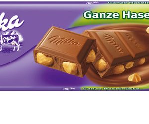 MILKA chocolate with whole nuts 250g